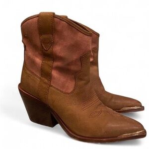 Dolce Vita Tan Leather Heeled Boots